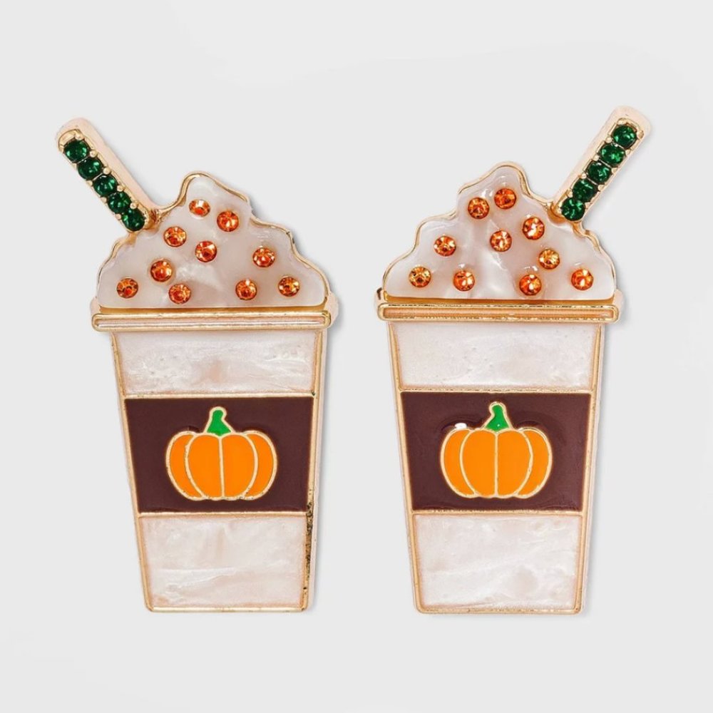 NWT Sugarfix by Baublebar Pumpkin Latte Earrings